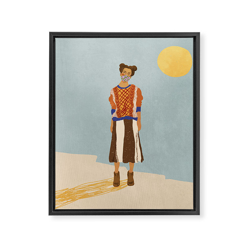 Girl who Loves Jumpers Framed Canvas Print Gallery Image 8