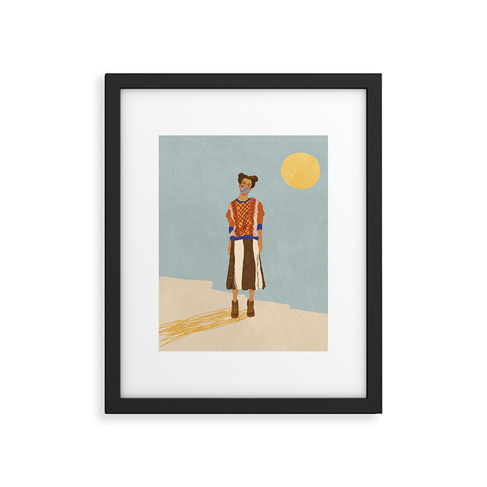 Girl who Loves Jumpers Framed Art Print Gallery Image 1