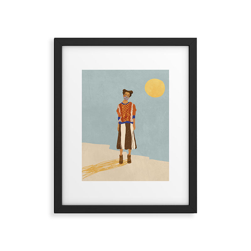 Girl who Loves Jumpers Framed Art Print Gallery Image 6
