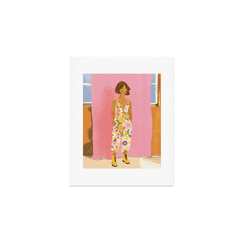 Girl who Loves Jumpsuits Art Print Gallery Image 1