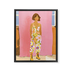Girl who Loves Jumpsuits Framed Canvas Print Gallery Image 6