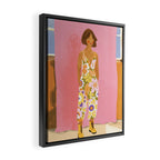 Girl who Loves Jumpsuits Framed Canvas Print Gallery Image 2