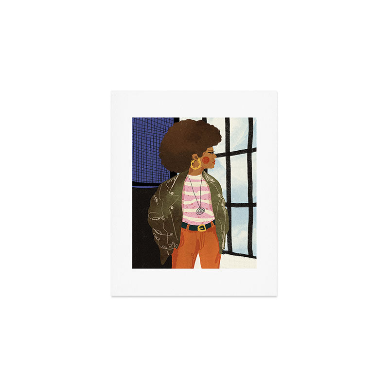 Girl with Golden Earing Art Print Gallery Image 1