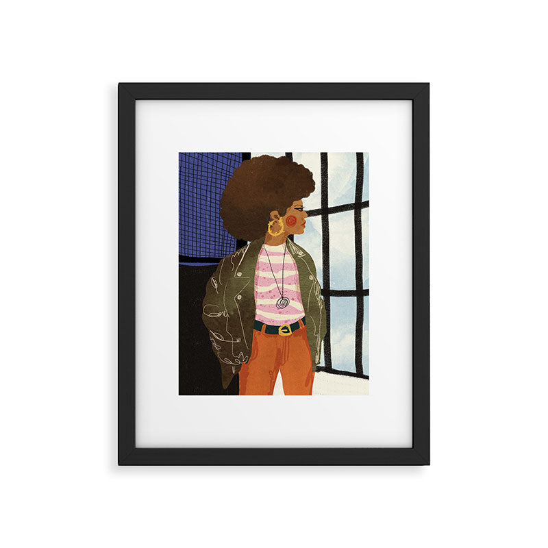 Girl with Golden Earing Framed Art Print Gallery Image 6