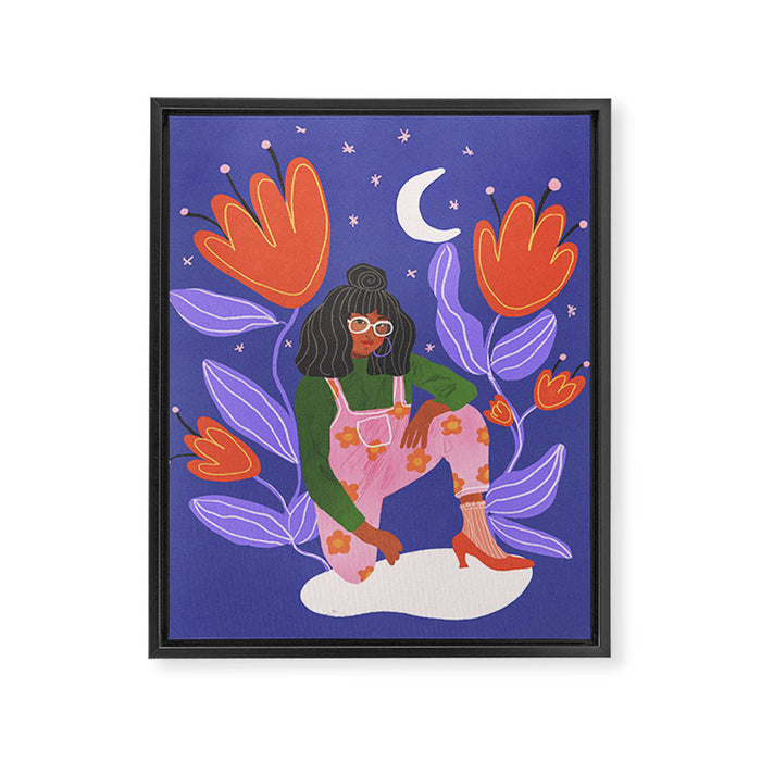 Goddess of the Moon Framed Canvas Print Gallery Image 1