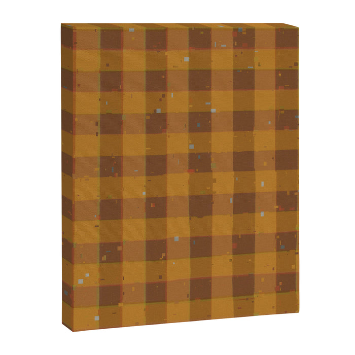 Golden gingham Canvas Print Gallery Image 1