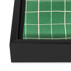 Green Check Framed Canvas Print Gallery Image 3