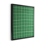 Green Check Framed Canvas Print Gallery Image 2