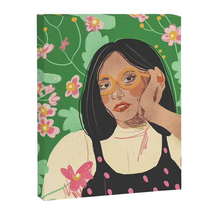 Green portrait Canvas Print Gallery Image 1