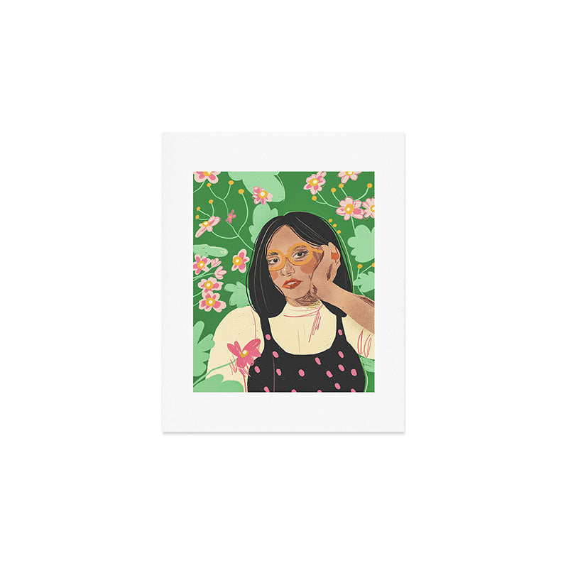 Green portrait Art Print Gallery Image 1