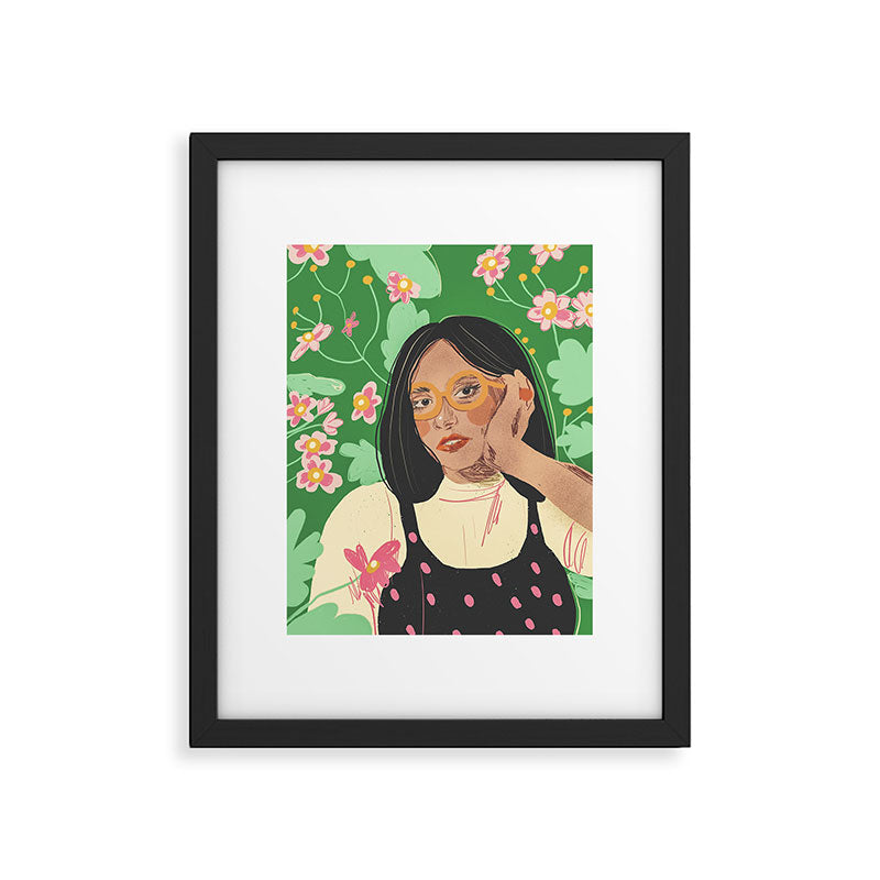 Green portrait Framed Art Print Gallery Image 6