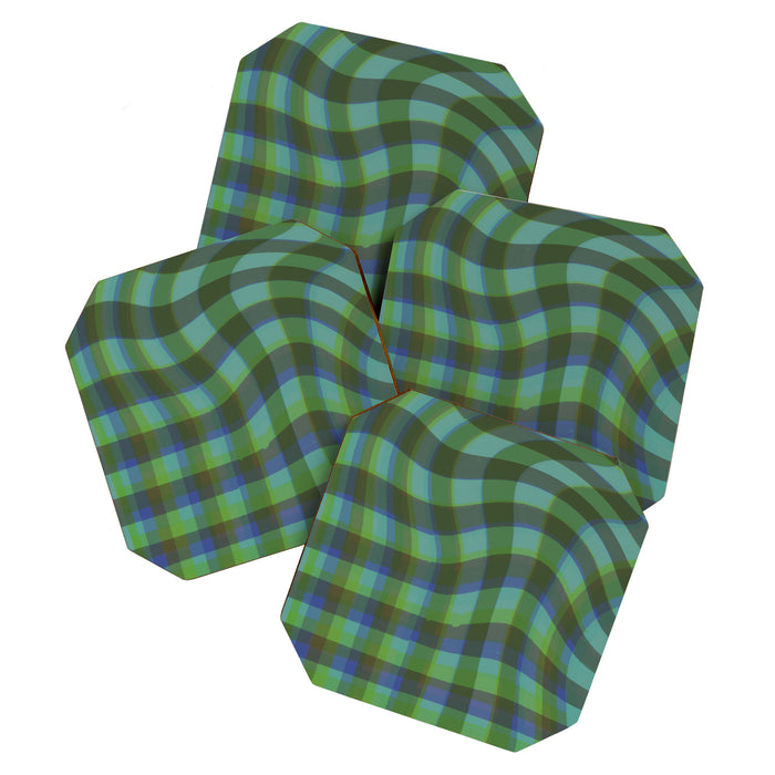 Green squared Coaster Gallery Image 1