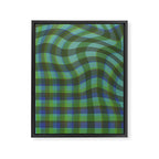 Green squared Framed Canvas Print Gallery Image 8
