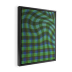 Green squared Framed Canvas Print Gallery Image 2