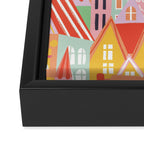 Happy city Framed Canvas Print Gallery Image 3