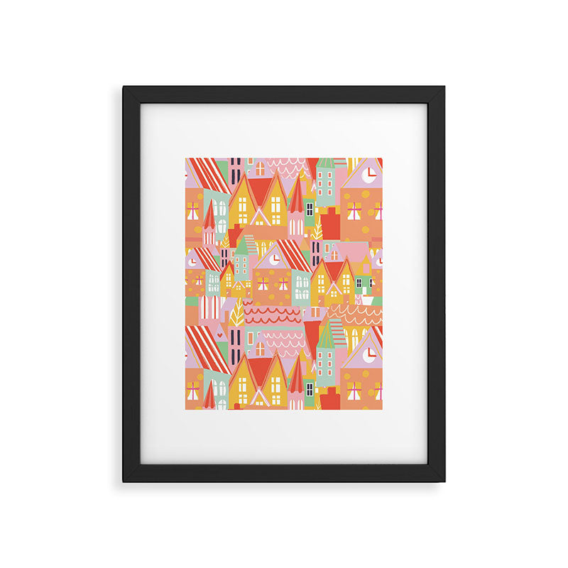 Happy city Framed Art Print Gallery Image 6