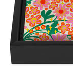 Happy flowers Framed Canvas Print Gallery Image 3