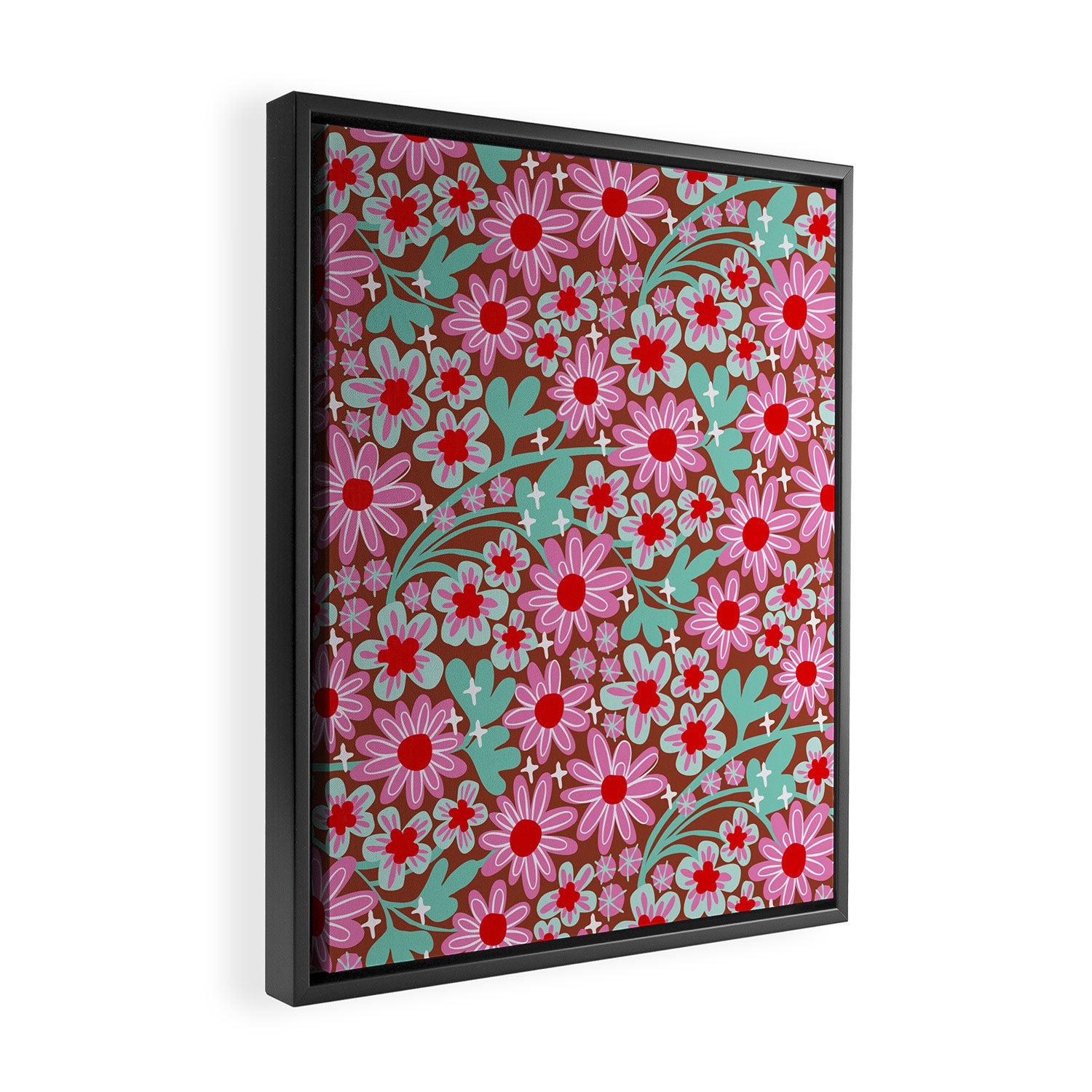 Happy flowers II Framed Canvas Print Gallery Image 2
