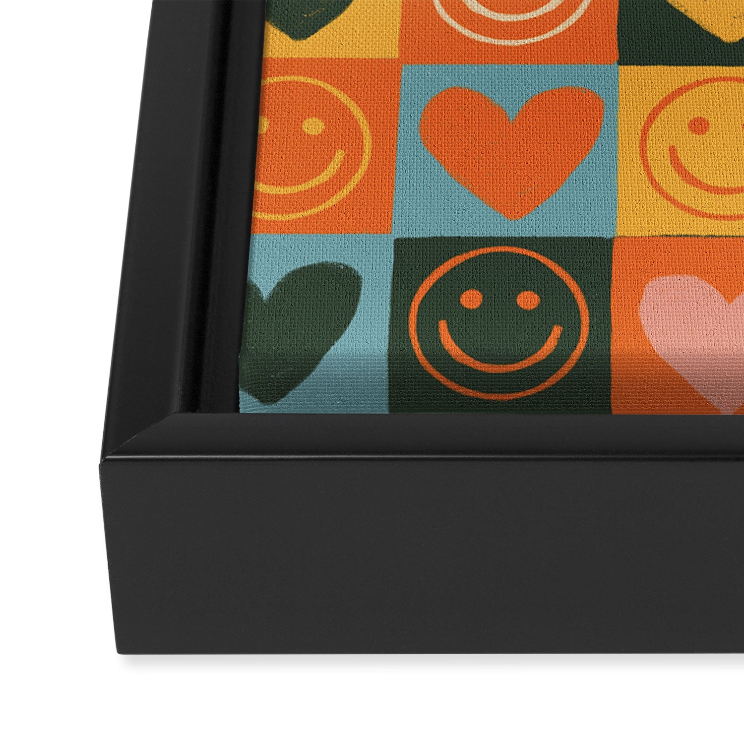 Happy love Framed Canvas Print Gallery Image 3