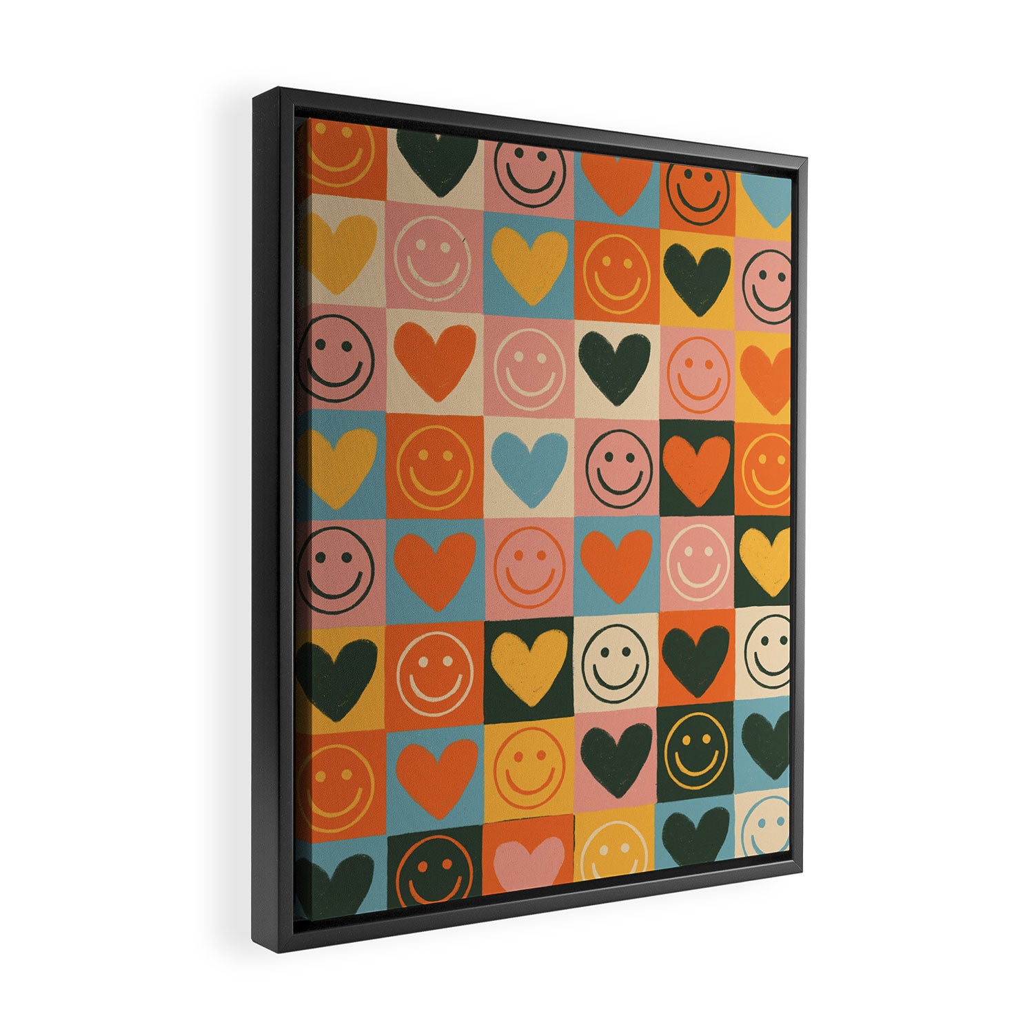 Happy love Framed Canvas Print Gallery Image 2