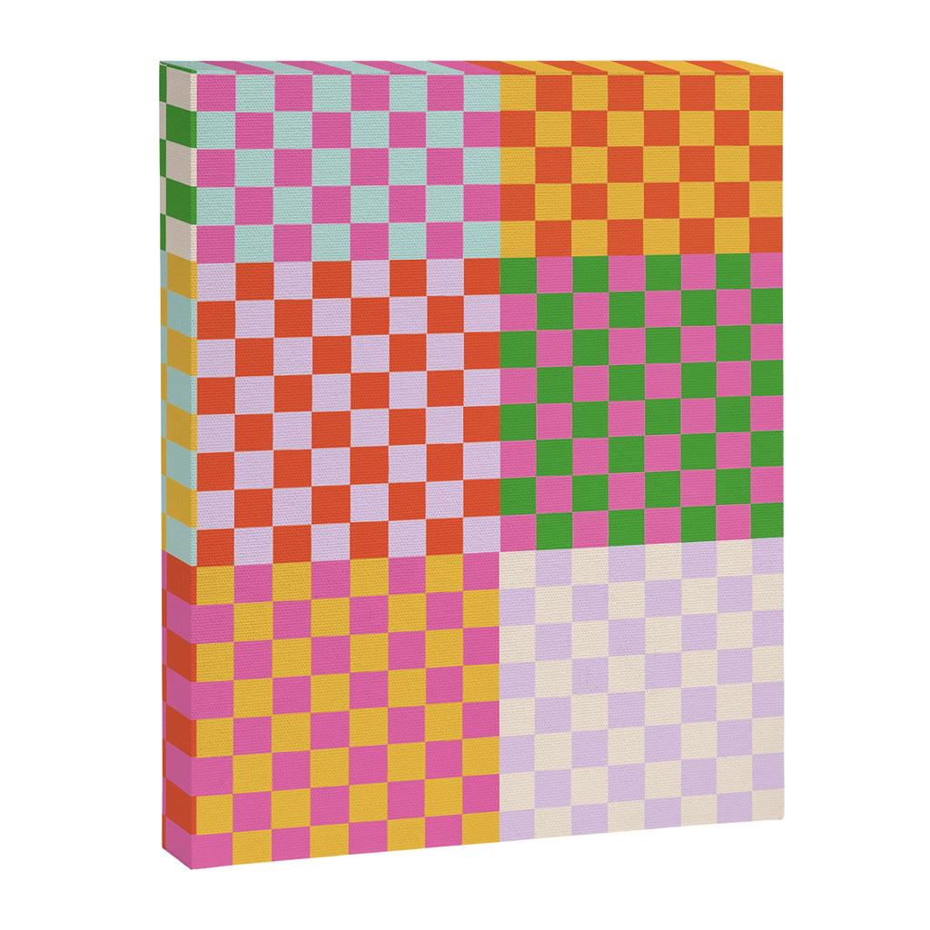 Happy patchwork Canvas Print Gallery Image 8