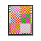 Happy patchwork Framed Canvas Print Gallery Image 8