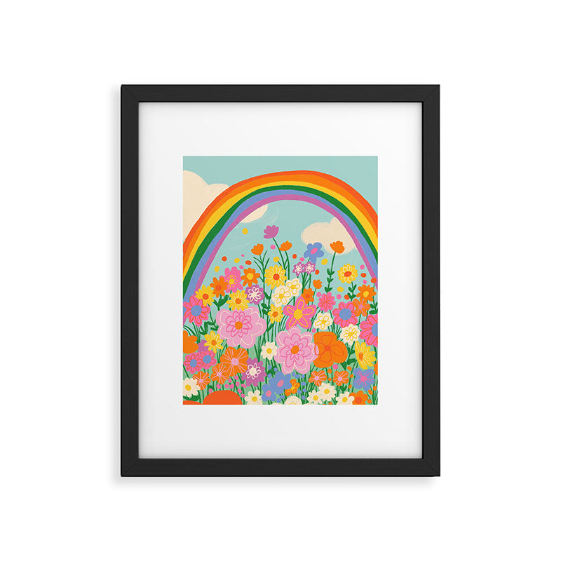 Happy rainbow Framed Art Print Gallery Image 4