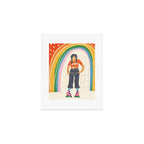 Happy rollerskates Art Print Gallery Image 1