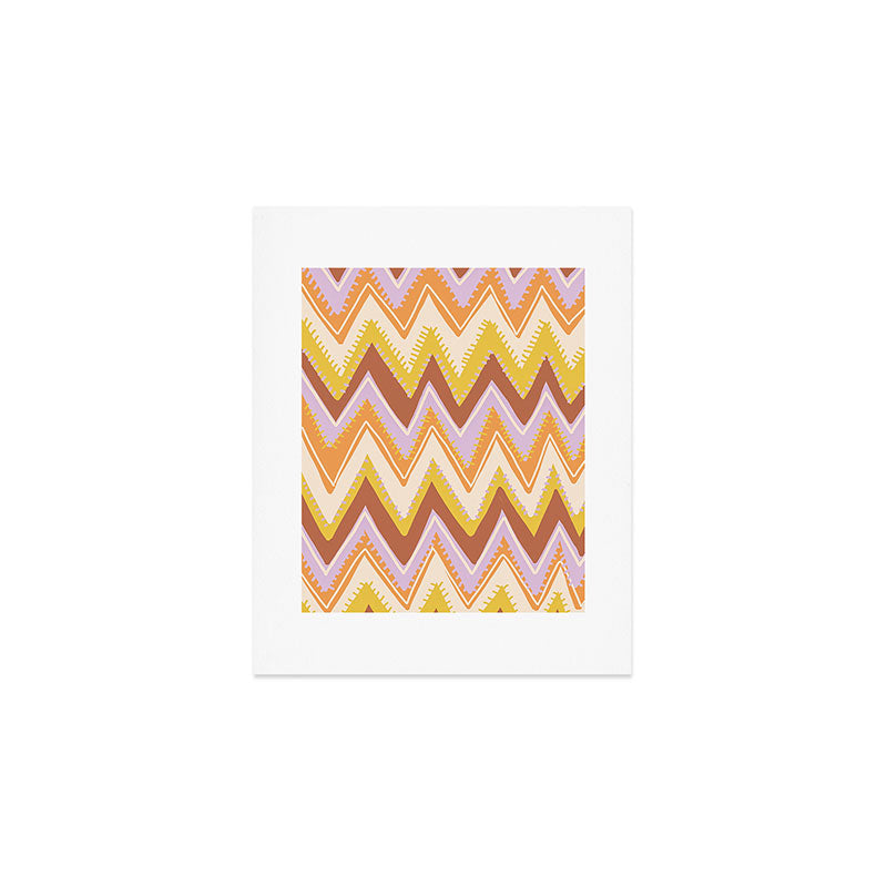 Happy zigzag Art Print Gallery Image 1