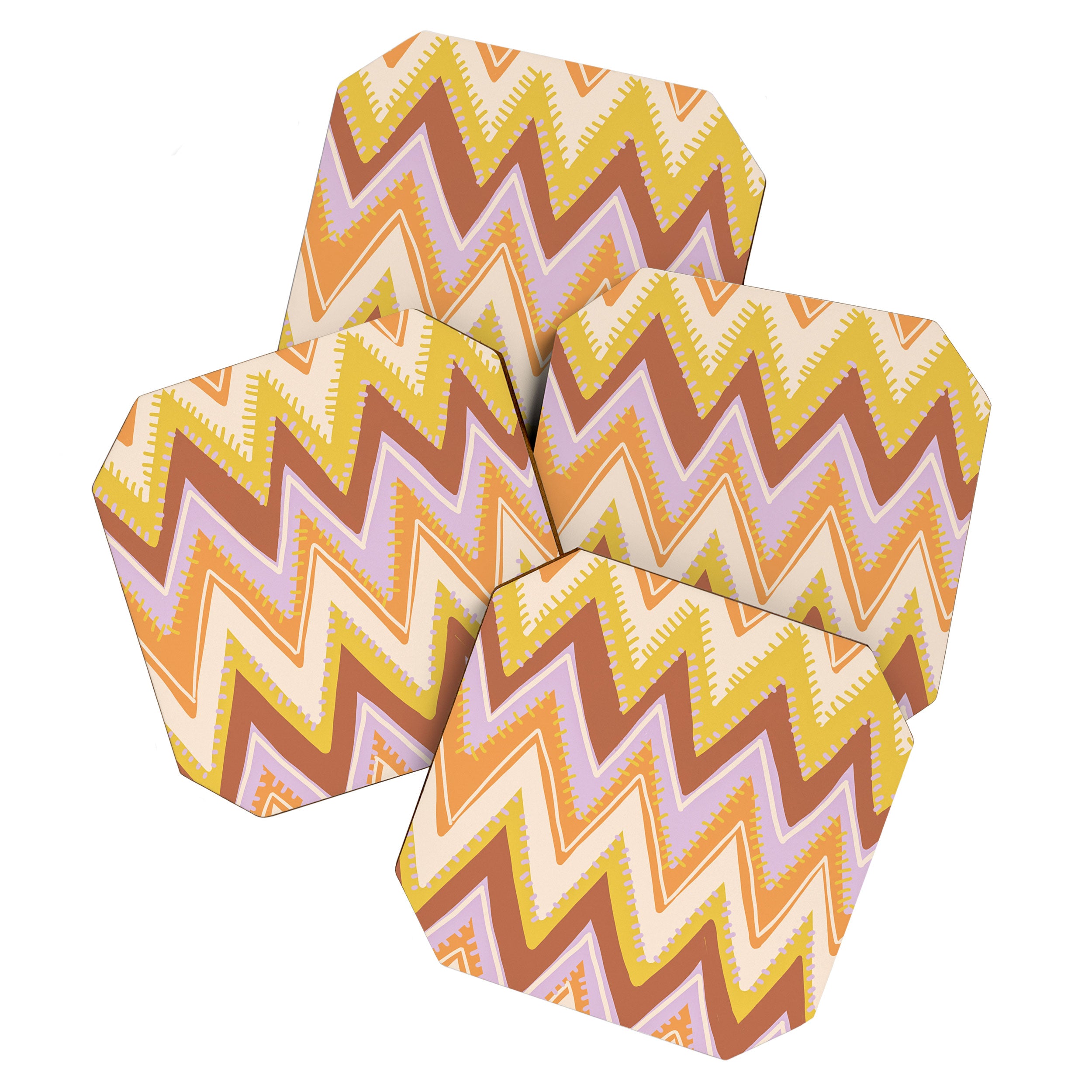 Happy zigzag Coaster Gallery Image 1