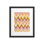 Happy zigzag Framed Art Print Gallery Image 6