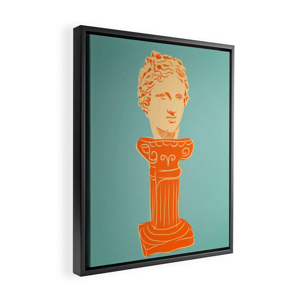 Head on pedestal Framed Canvas Print Gallery Image 2