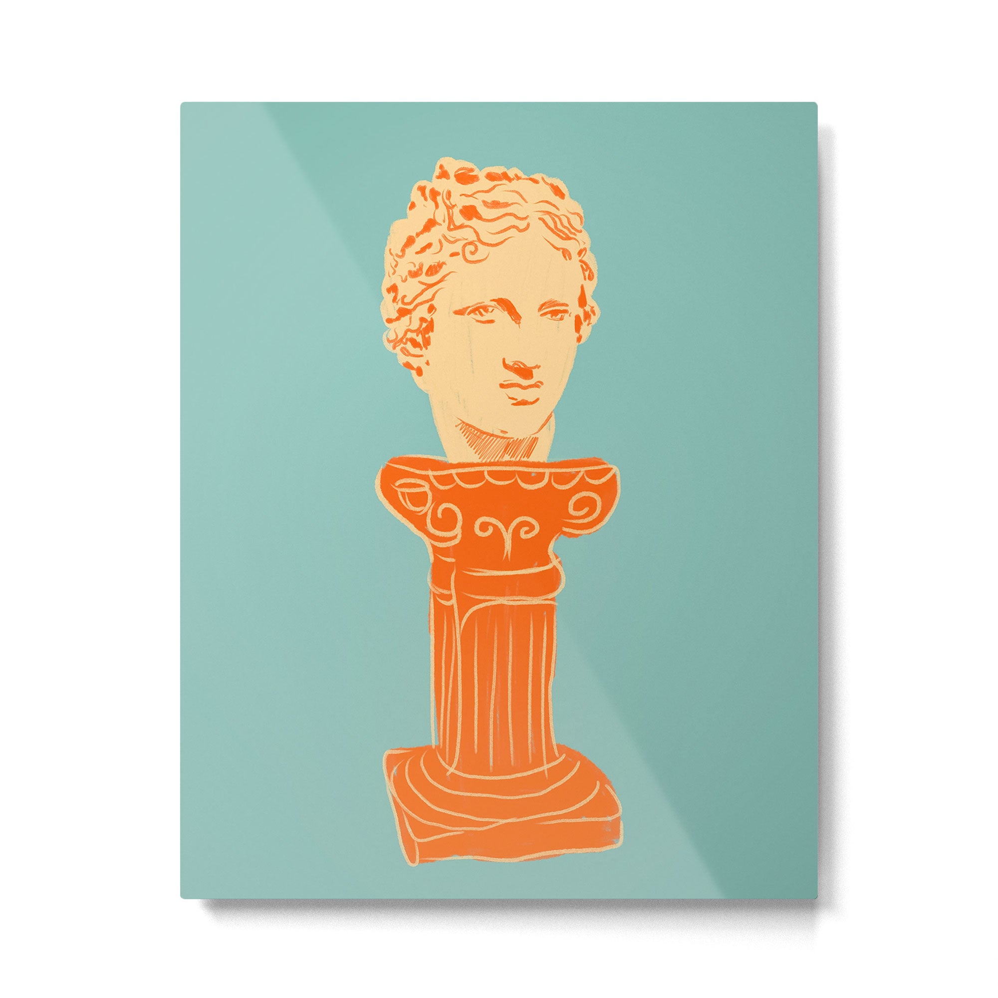 Head on pedestal Metal Print Gallery Image 6
