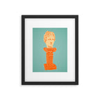 Head on pedestal Framed Art Print Gallery Image 6