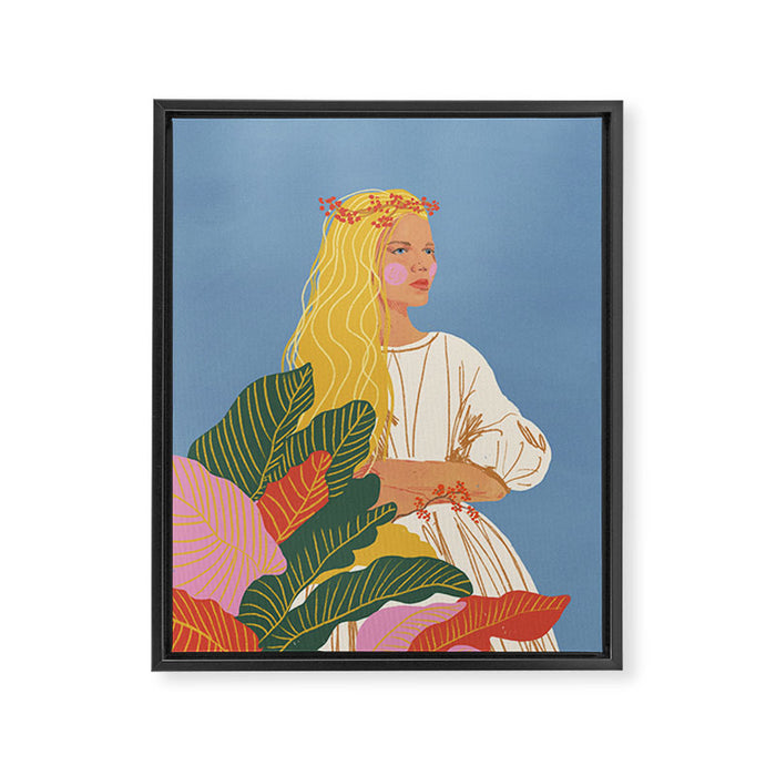 Her Name Is Courage Framed Canvas Print Gallery Image 1