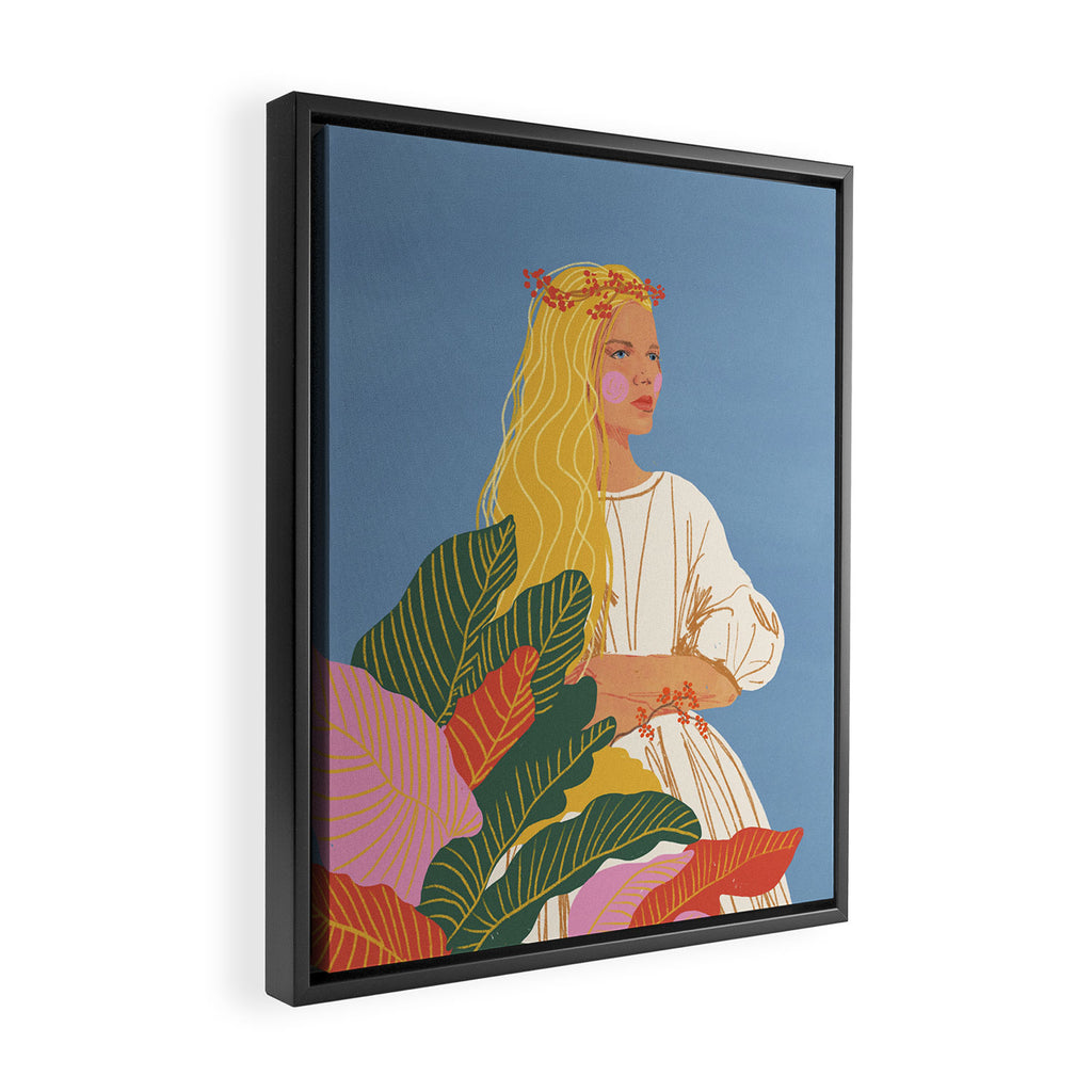 Her Name Is Courage Framed Canvas Print Gallery Image 2