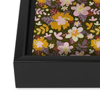Hibiscus retro pattern Framed Canvas Print Gallery Image 3