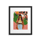 Hippie Girl Framed Art Print Gallery Image 6