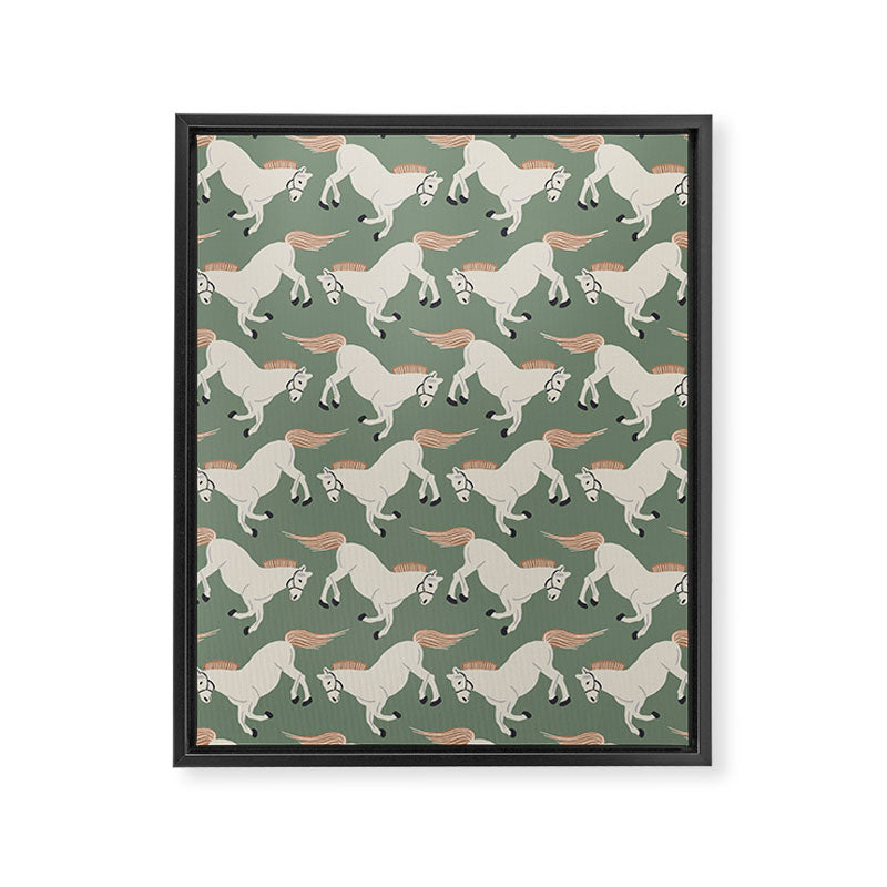 Horses Framed Canvas Print Gallery Image 8