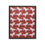 Horses in red Framed Canvas Print Gallery Image 8