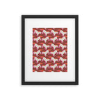 Horses in red Framed Art Print Gallery Image 6