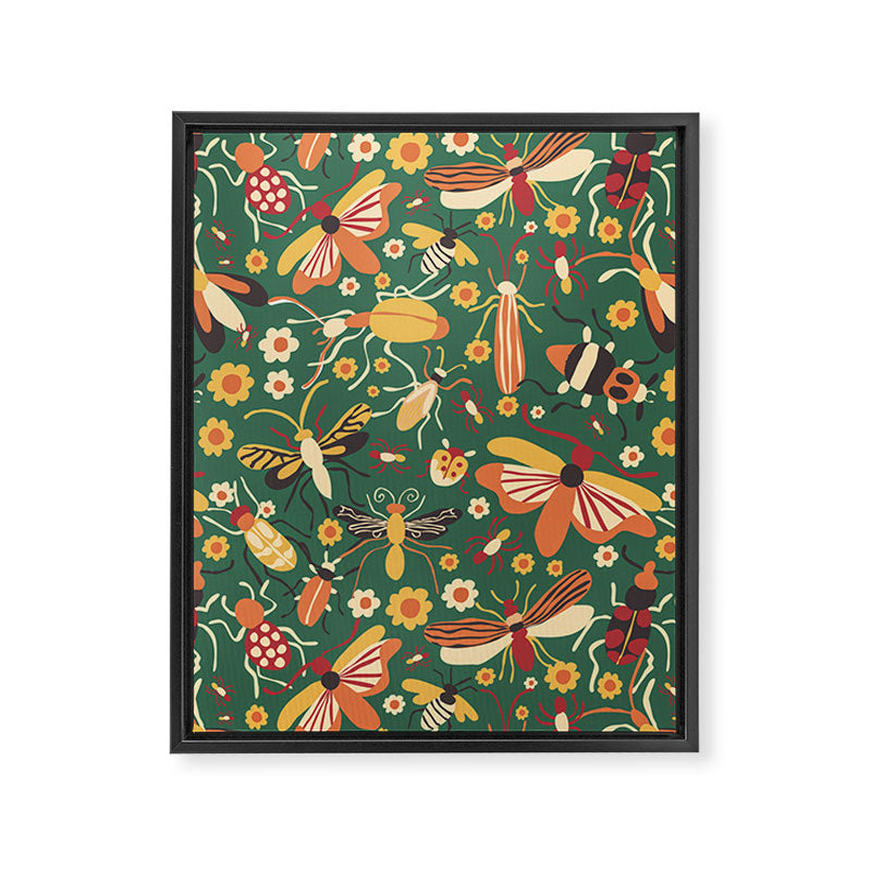 Insects Framed Canvas Print Gallery Image 8