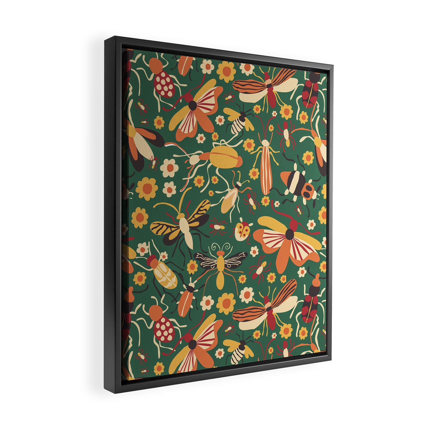 Insects Framed Canvas Print Gallery Image 2