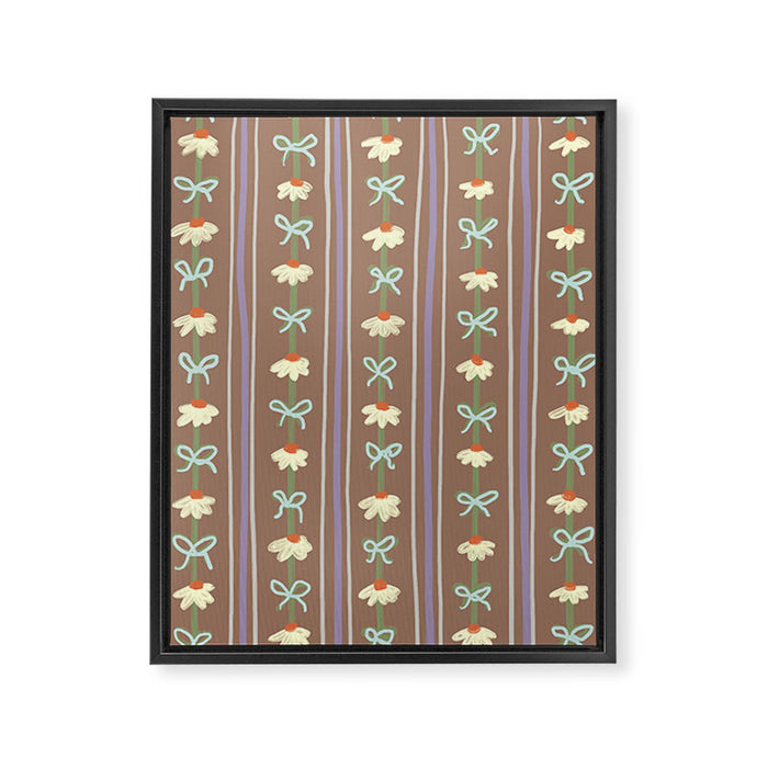 Inspired by PANTONE 17 1230 Mocha Mousse Framed Canvas Print Gallery Image 1