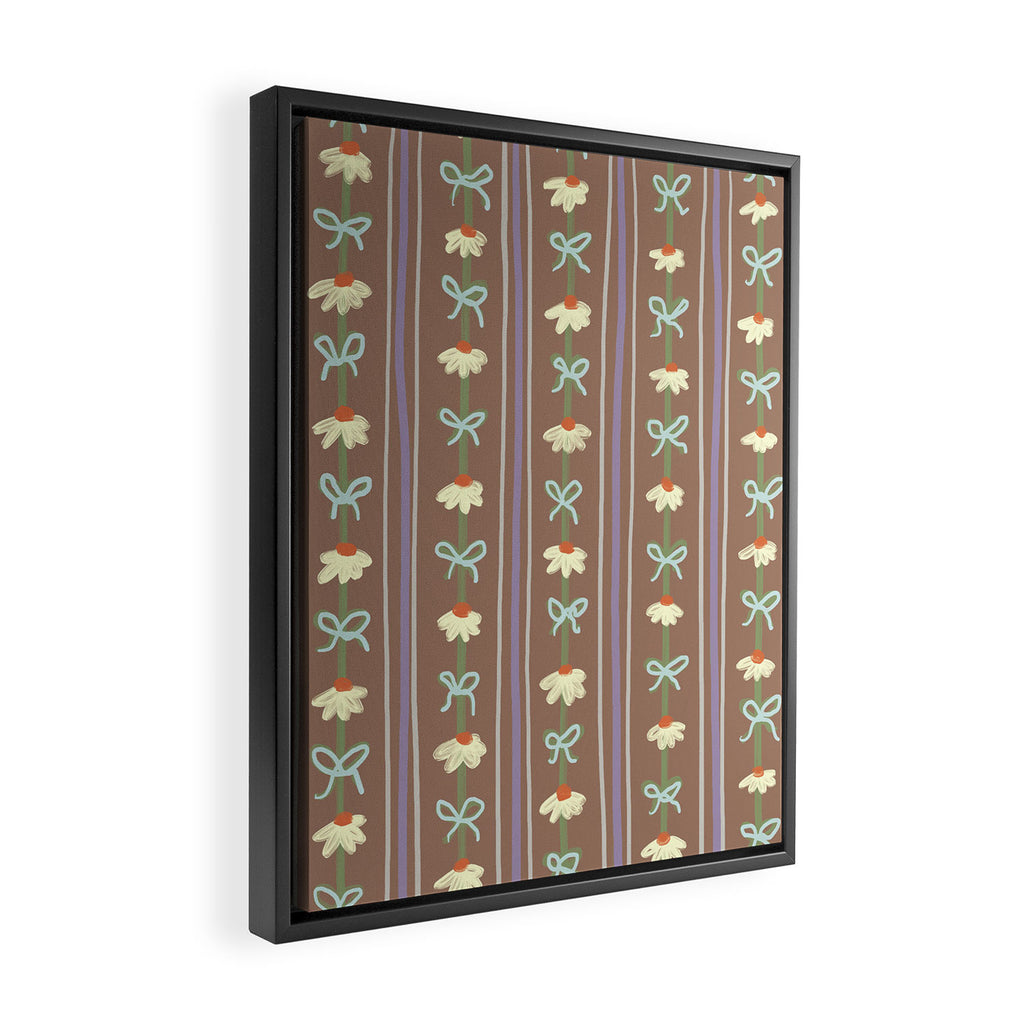 Inspired by PANTONE 17 1230 Mocha Mousse Framed Canvas Print Gallery Image 2