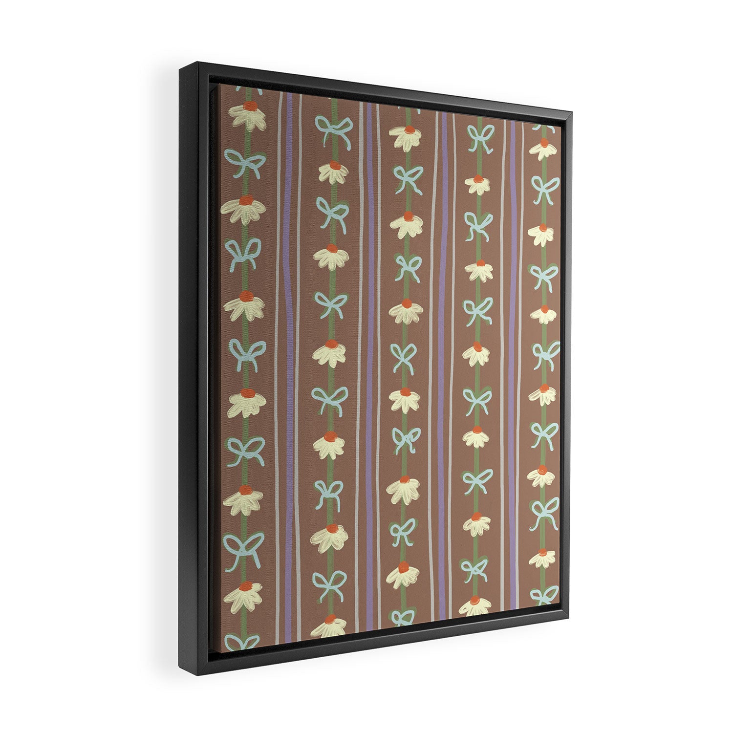 Inspired by PANTONE 17 1230 Mocha Mousse Framed Canvas Print Gallery Image 2