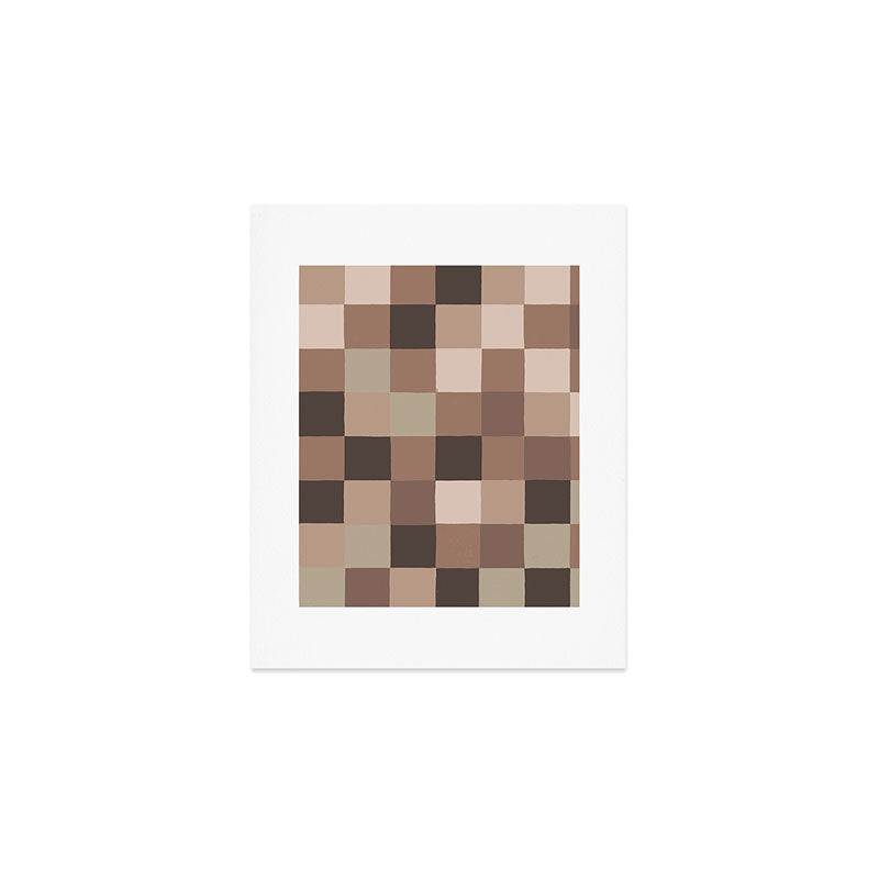 Inspired by PANTONE 17 1230 Mocha Mousse Art Print Gallery Image 1