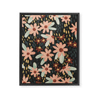 Kate Floral Dark Pattern Framed Canvas Print Gallery Image 8