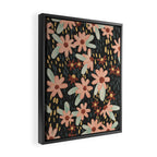 Kate Floral Dark Pattern Framed Canvas Print Gallery Image 2