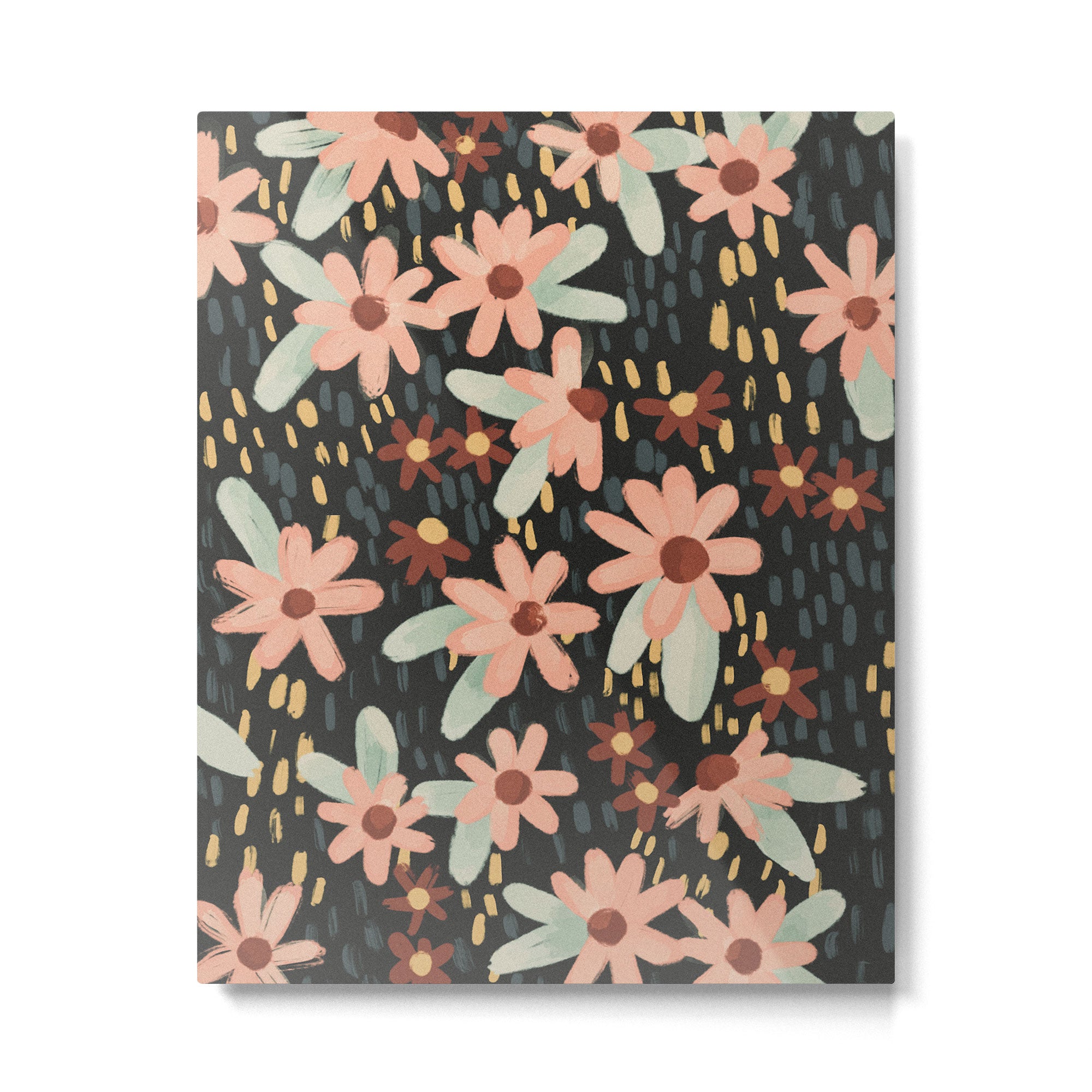 Kate Floral Dark Pattern Metal Print Gallery Image 6